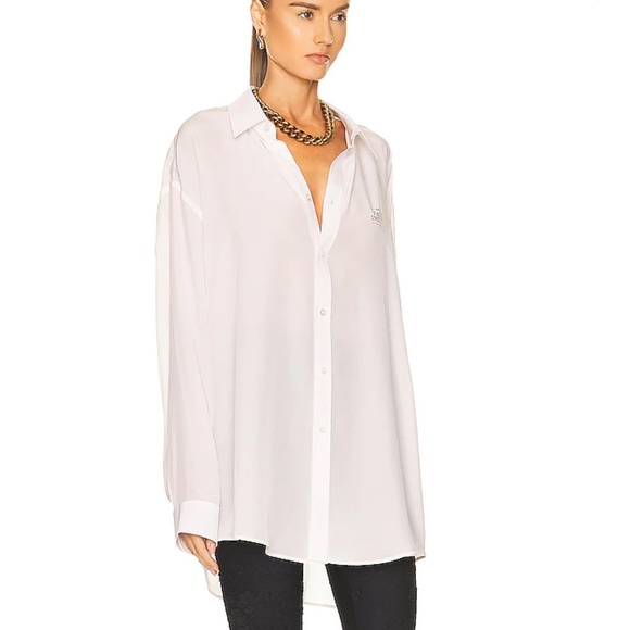 Balenciaga fashion institute button up shirt dress sz 36 small - Picture 6 of 9